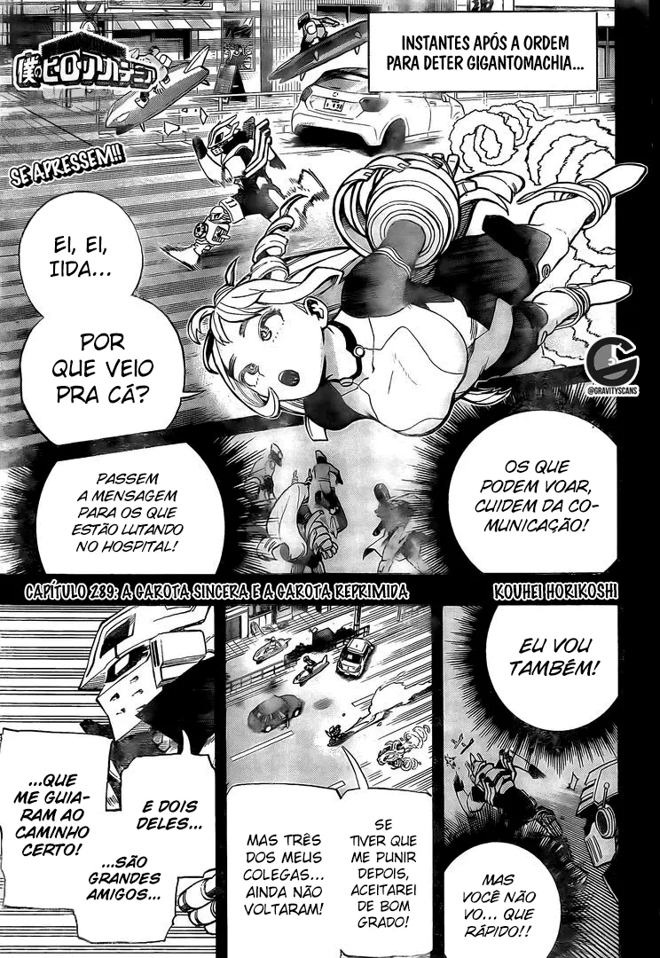 Boku no Hero Academia — Cap. 289, pág. 3