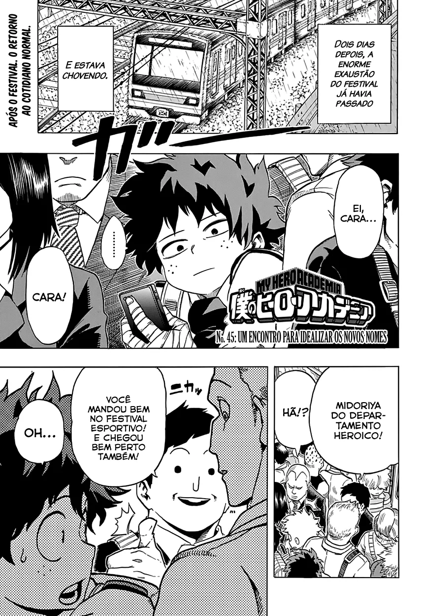 Boku no Hero Academia — Cap. 45, pág. 3