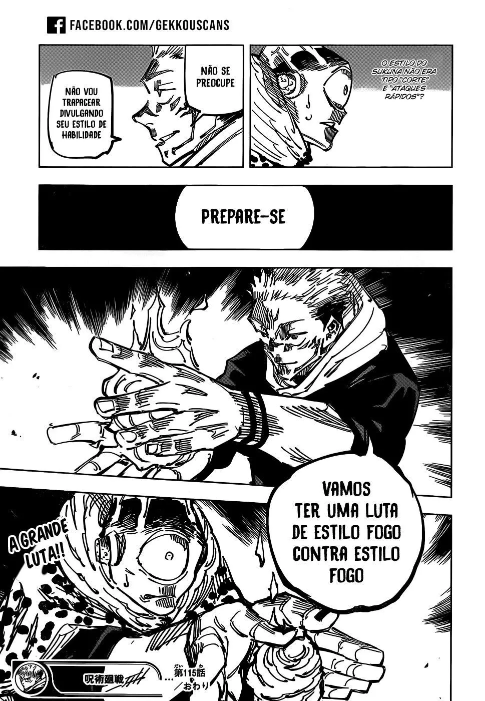 Jujutsu Kaisen — Cap. 115, pág. 19