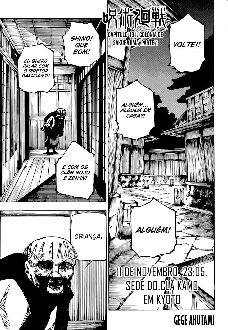 Jujutsu Kaisen — Cap. 191, pág. 3
