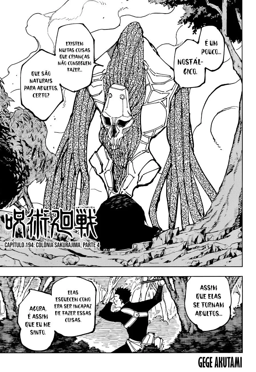 Jujutsu Kaisen — Cap. 194, pág. 3