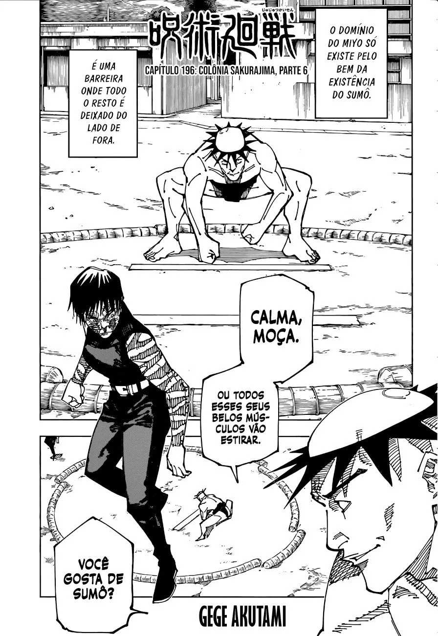 Jujutsu Kaisen — Cap. 196, pág. 3