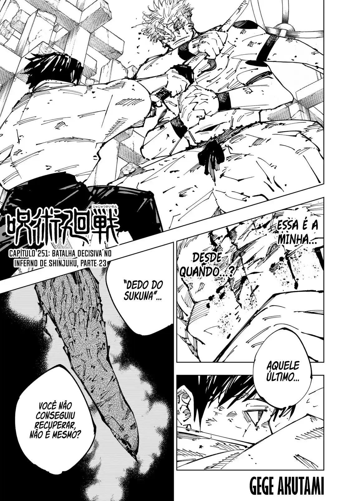 Jujutsu Kaisen — Cap. 251, pág. 3