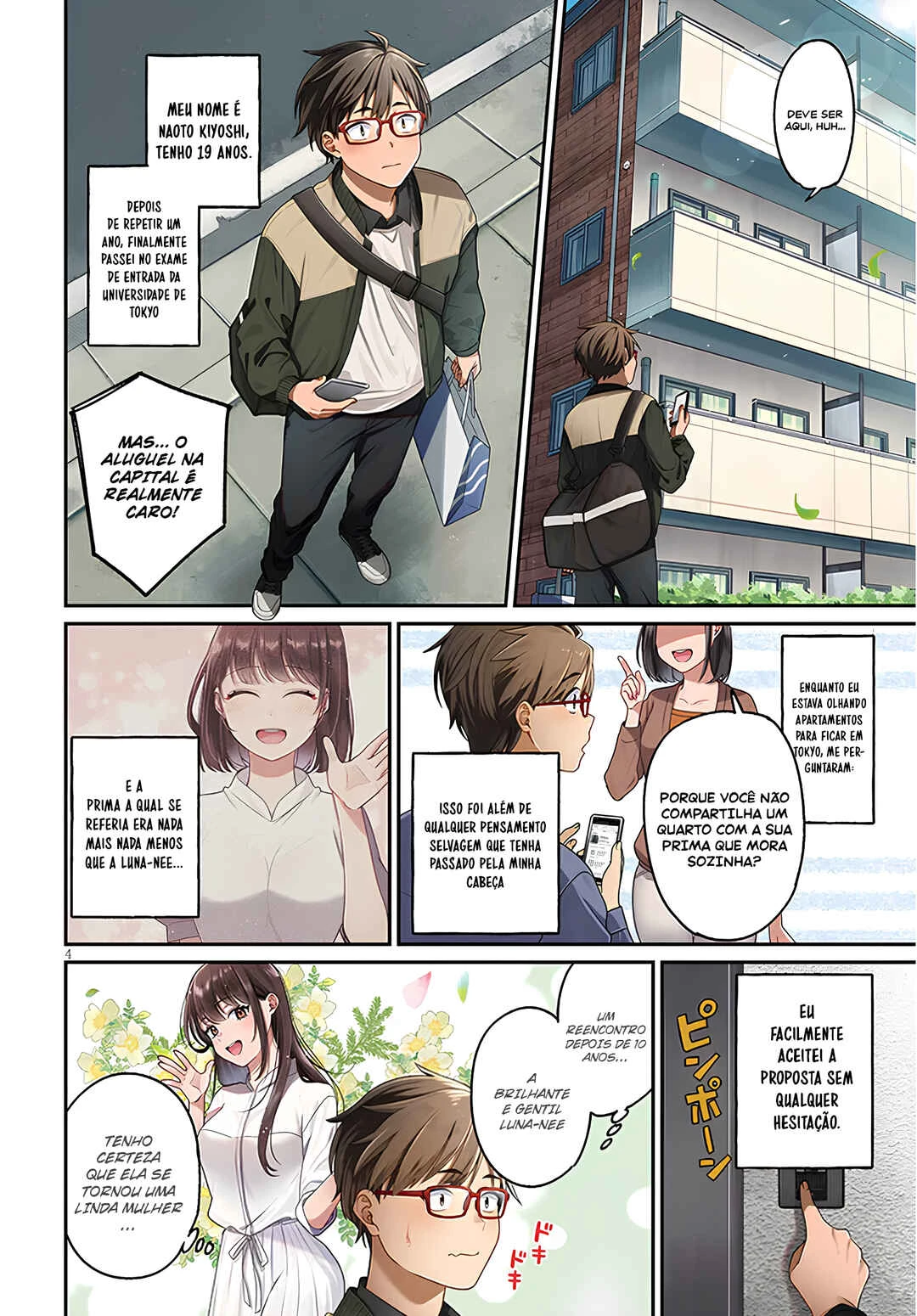 Kuse Tsuyo Kanojo wa Toko ni Izanau — Cap. 1, pág. 4