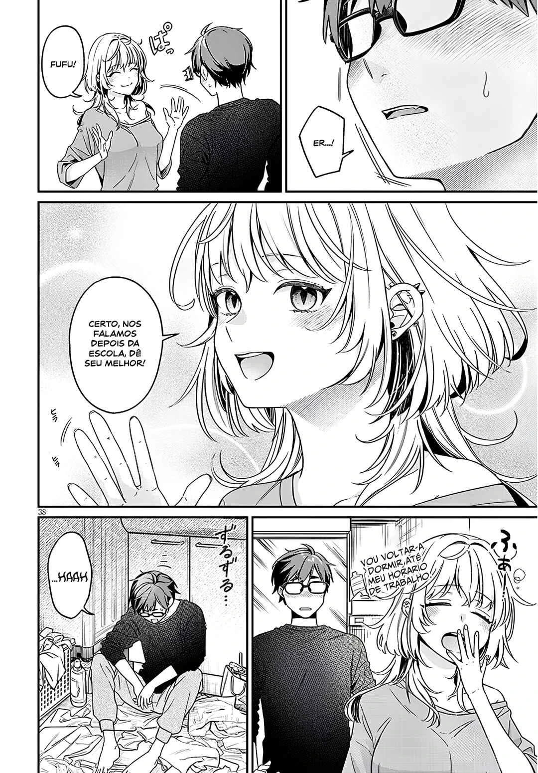 Kuse Tsuyo Kanojo wa Toko ni Izanau — Cap. 1, pág. 37