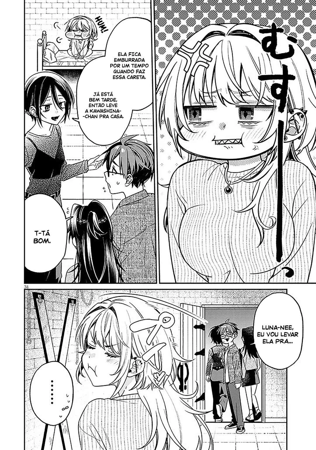 Kuse Tsuyo Kanojo wa Toko ni Izanau — Cap. 17, pág. 35