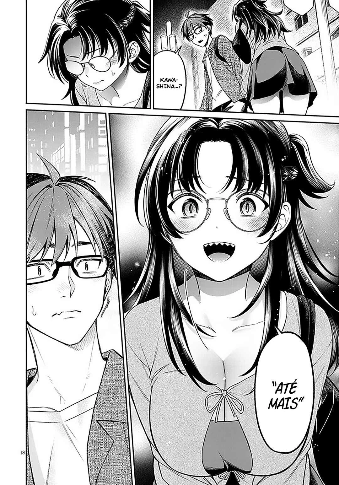 Kuse Tsuyo Kanojo wa Toko ni Izanau — Cap. 18, pág. 19