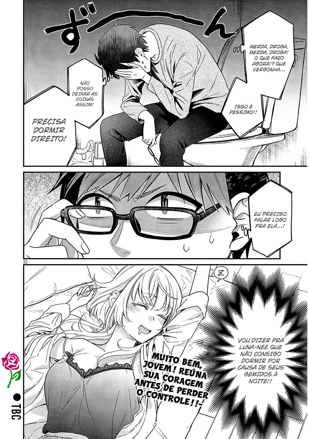Kuse Tsuyo Kanojo wa Toko ni Izanau — Cap. 2, pág. 32