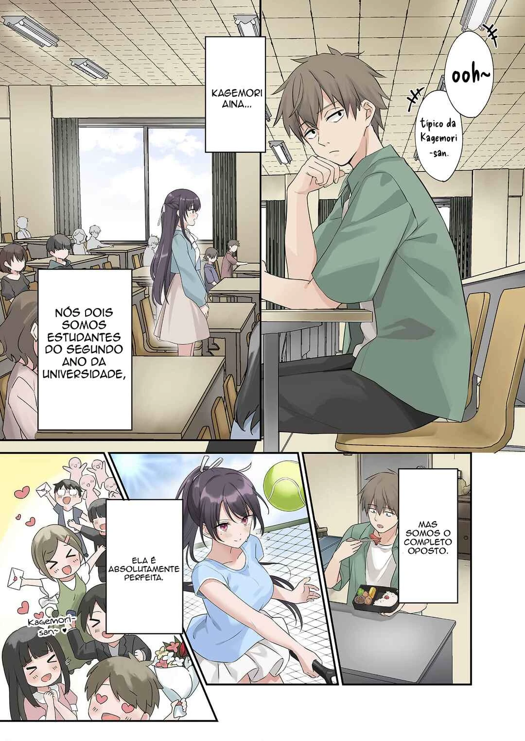 Lying Girlfriend Kagemori-san — Cap. 1, pág. 3