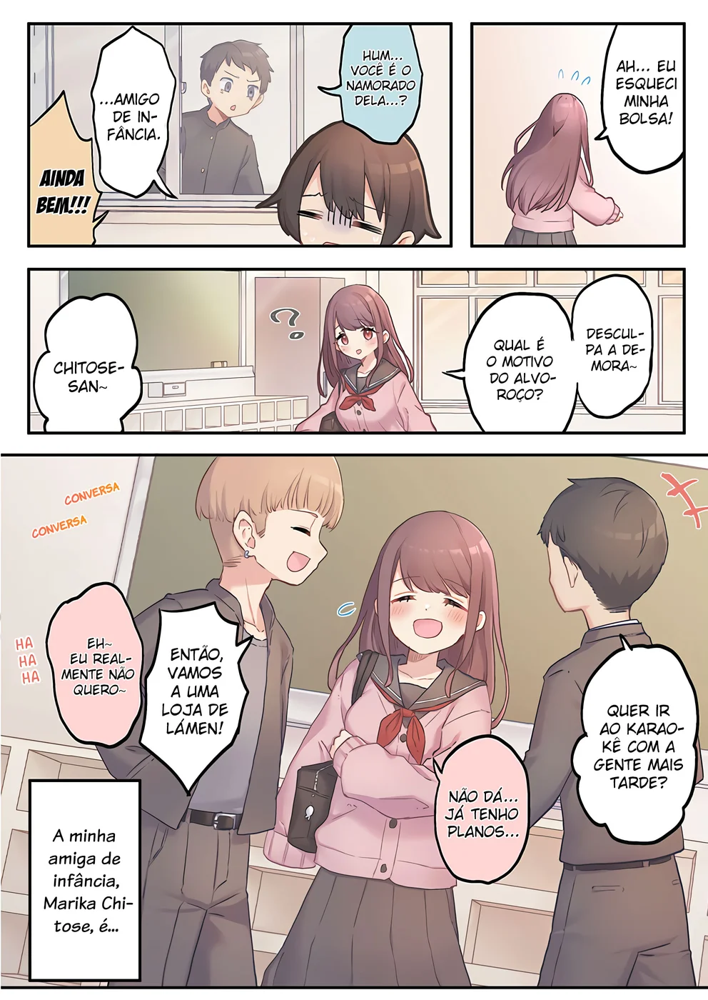 Marika-chan no Koukando wa Bukkowarete iru — Cap. 1, pág. 4