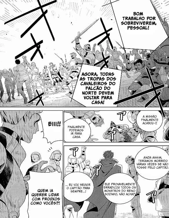 Netorare Tsuihousareta Saikyou Kishi Danchou no Ossan, Katainaka de Eiyuu ni Matsuriagerareru — Cap. 1, pág. 12