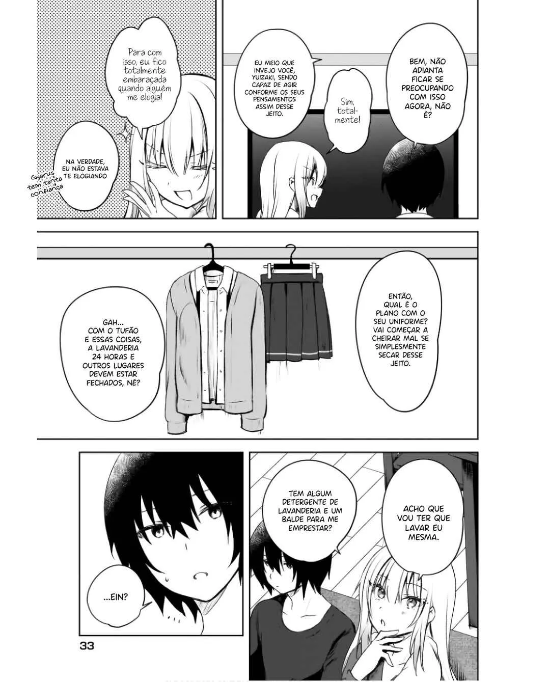 Ushiro no Seki no Gal ni Sukarete Shimatta.: Mou Ore wa Dame kamo Shirenai. — Cap. 2, pág. 13