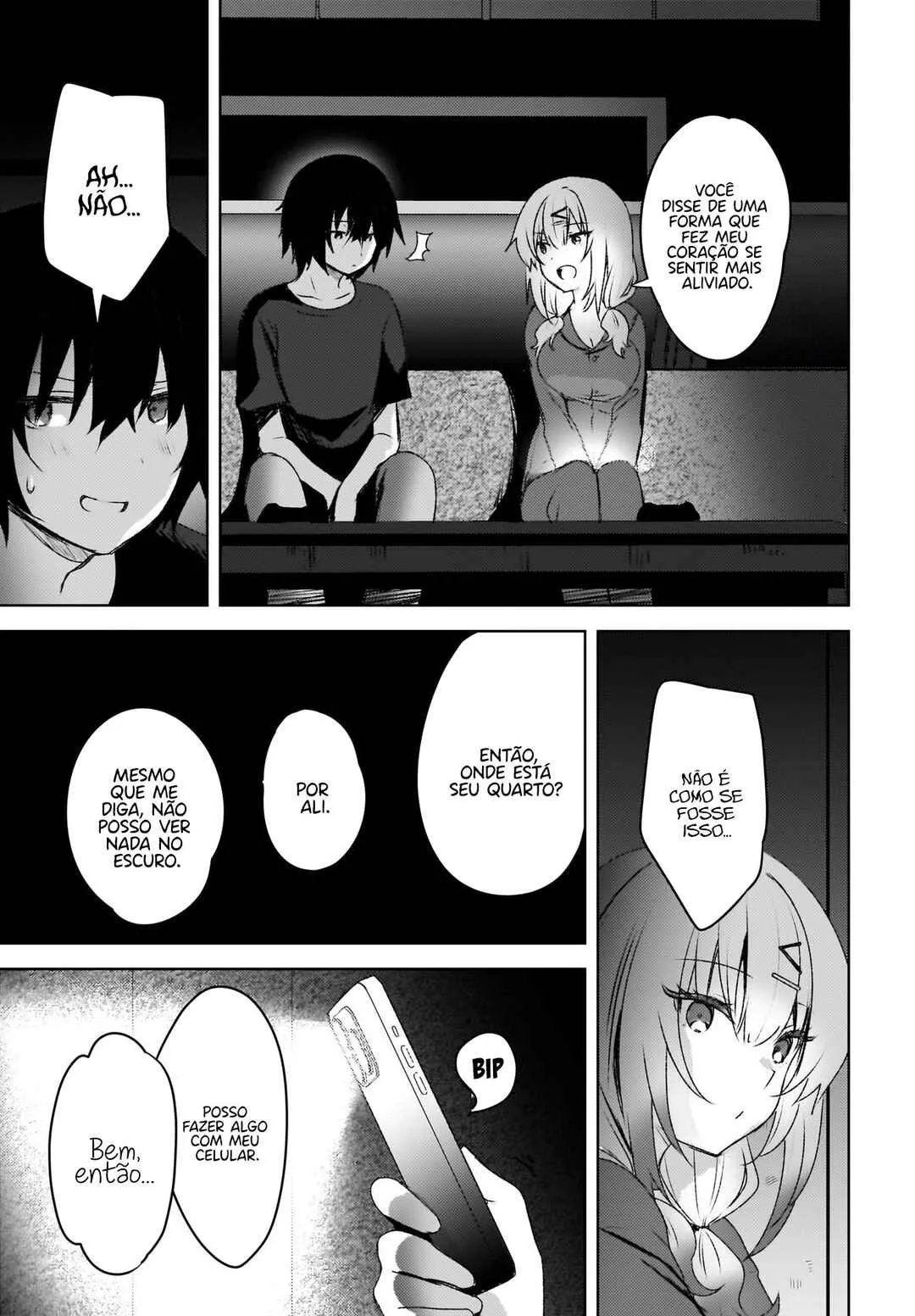 Ushiro no Seki no Gal ni Sukarete Shimatta.: Mou Ore wa Dame kamo Shirenai. — Cap. 3, pág. 8